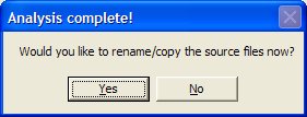 Rename or copy the source files